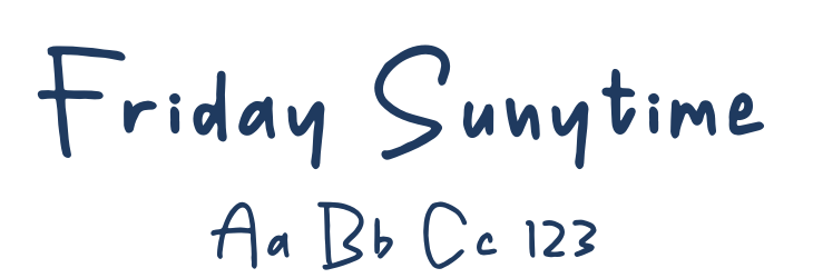Friday Sunytime Font Preview