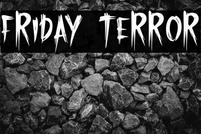 Friday Terror Font examples