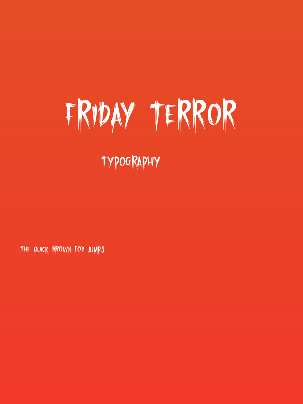 Friday Terror Poster