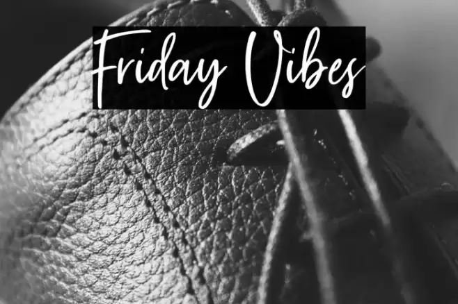 Friday Vibes Font examples