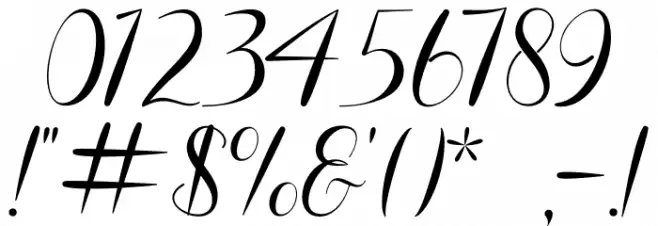 Friday night Font OTHER CHARS