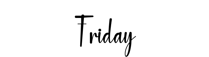 Friday  免费字体下载