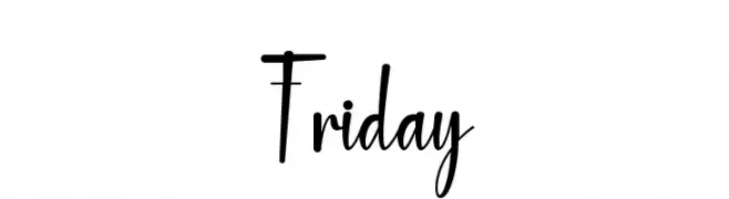 Friday  Fuentes Gratis Descargar
