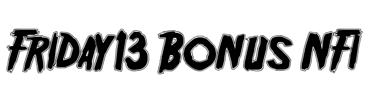 Friday13 Bonus NFI  les polices de caractères gratuit tlcharger