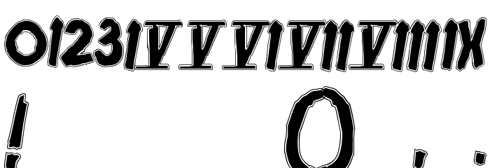 Friday13 Bonus NFI Font OTHER CHARS