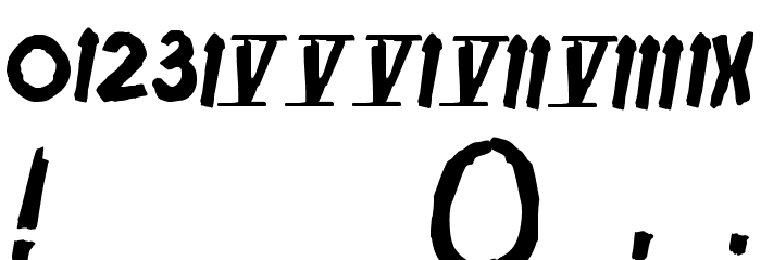 Friday13 Font OTHER CHARS