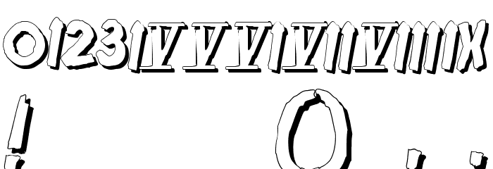 Friday13SH Font OTHER CHARS