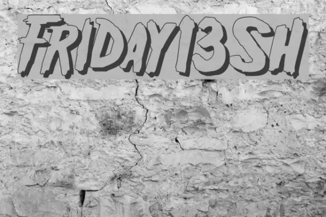 Friday13SH Font examples