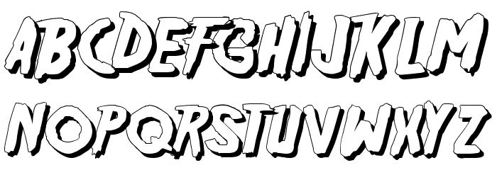 Friday13SH Font LOWERCASE