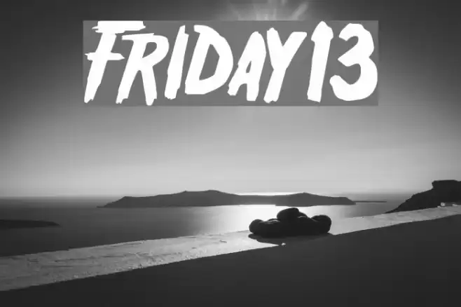 Friday13 Font examples