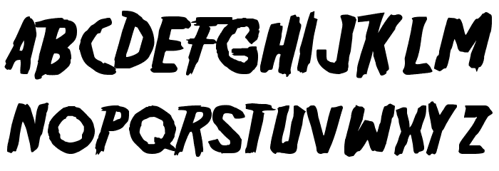 Friday13 Font LOWERCASE