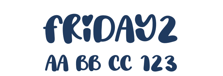 Friday2 Font Preview