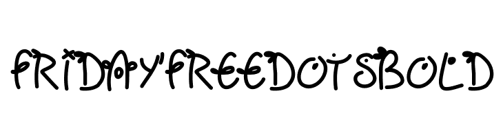 Fridayfreedotsbold  Скачать бесплатные шрифты