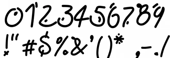 Fridayfreedotsbold Font OTHER CHARS