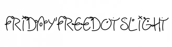 Fridayfreedotslight  Descarca Fonturi Gratis