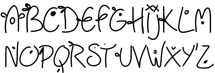 Fridayfreedotslight Font Litere mici