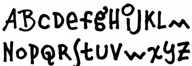 Fridayluck Font LOWERCASE