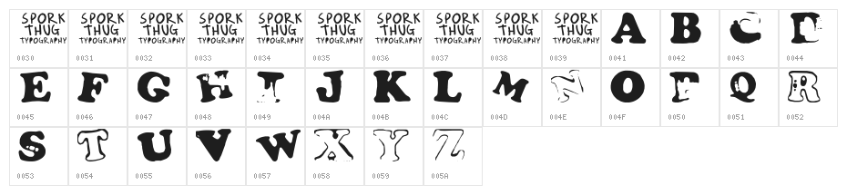 Fridge Magnets Character Map