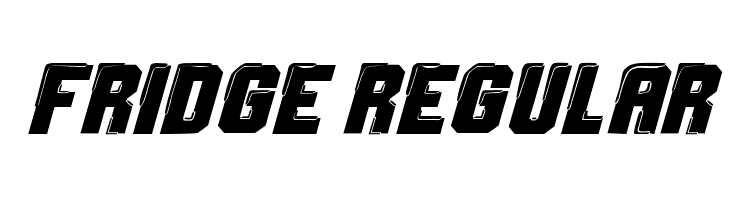 Fridge Regular  नि: शुल्क फ़ॉन्ट्स डाउनलोड