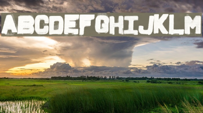 FridgeLetters Font examples