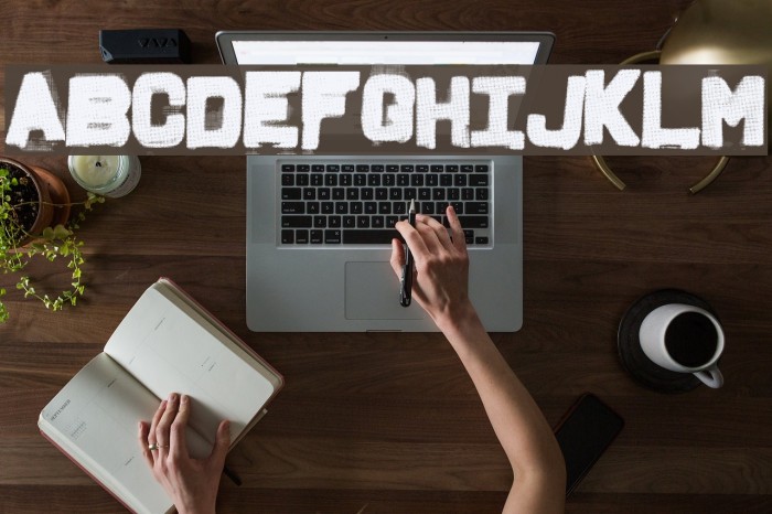 FridgeLetters Font examples