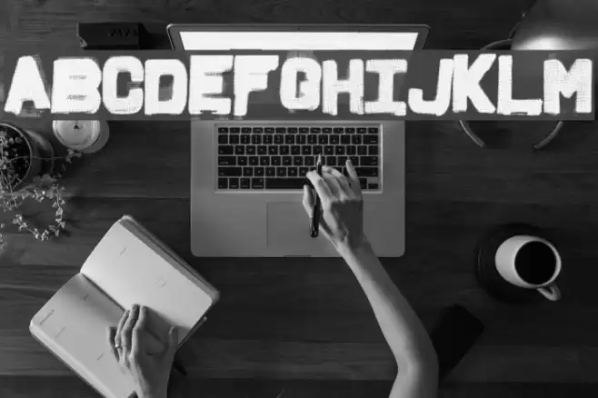 FridgeLetters Font examples