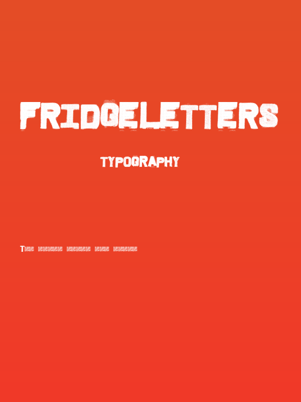 FridgeLetters Poster