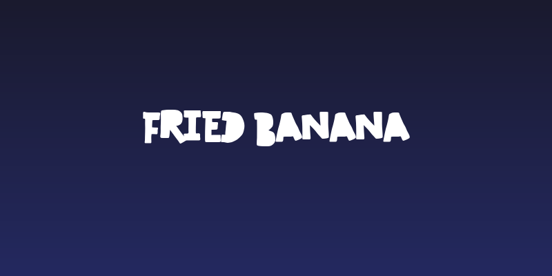 Fried Banana Social Header