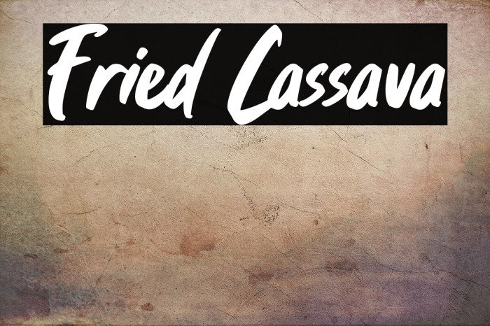 Fried Cassava Example 1