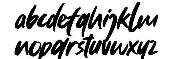 Fried Cassava Font LOWERCASE