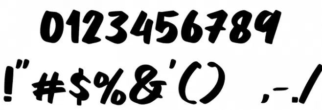 Fried Chicken Font OTHER CHARS