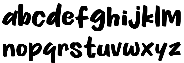 Fried Chicken Font LOWERCASE