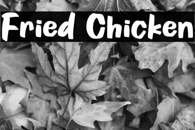 Fried Chicken Font examples