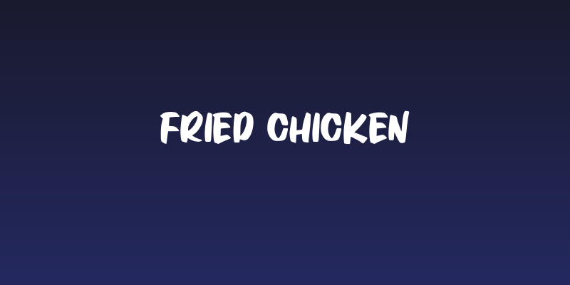 Fried Chicken Social Header
