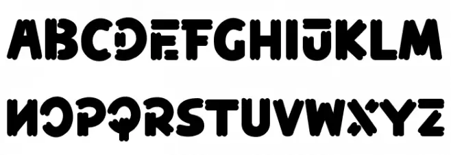 Fried Churros Schriftart Groß
