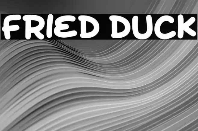 Fried Duck Font examples