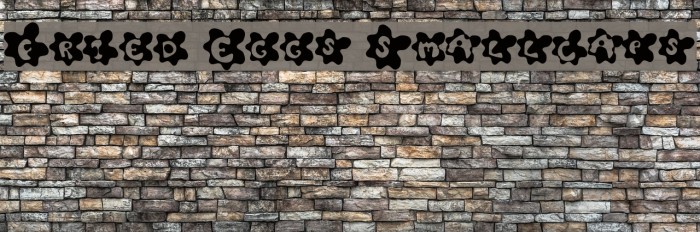 Fried Eggs Smallcaps Font examples