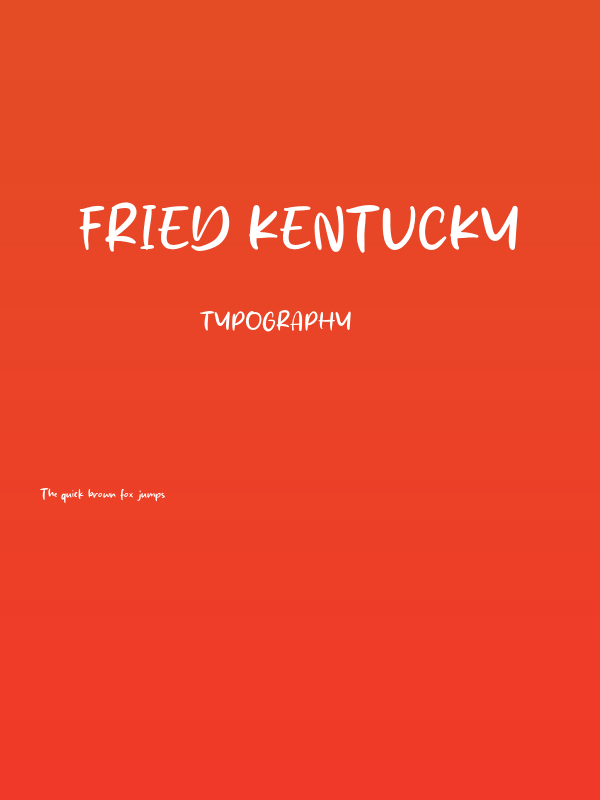 Fried Kentucky Poster