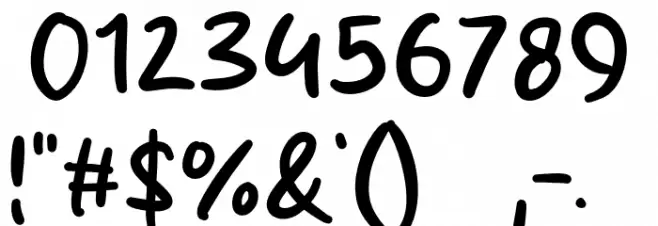 Fried Nuget Font OTHER CHARS