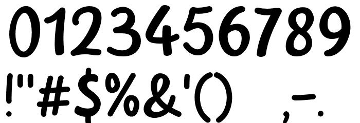 Fried Rice Font OTHER CHARS