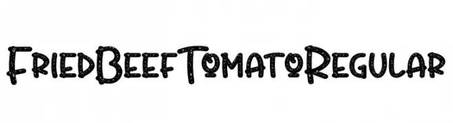 FriedBeefTomatoRegular  Frei Schriftart Herunterladen
