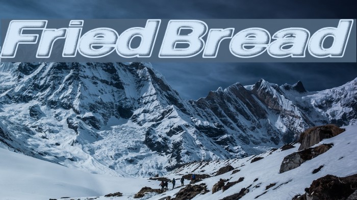 FriedBread Font examples