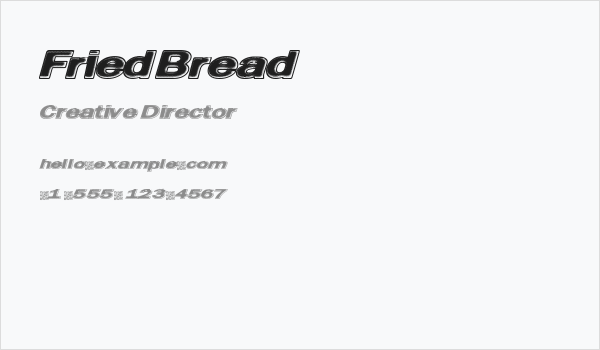FriedBread Business Card
