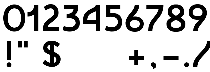 Frieda フォント その他の文字