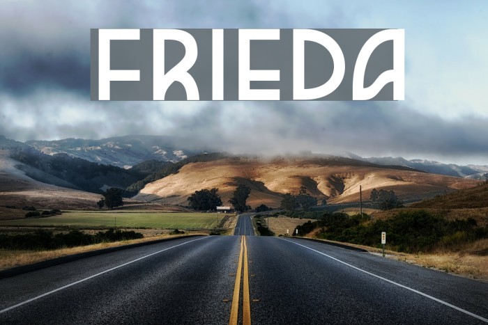 Frieda フォント examples