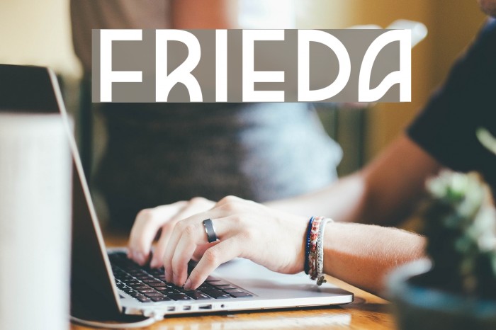 Frieda フォント examples