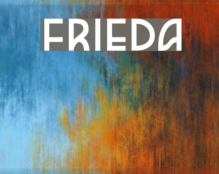 Frieda フォント examples