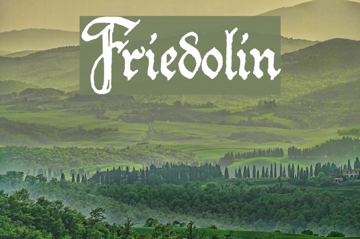 Friedolin Font examples