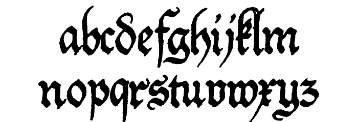 Friedolin Font LOWERCASE