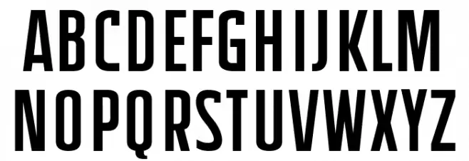 Friedrich Condensed Шрифта ВЕРХНИЙ